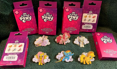 BUCKLE-DOWN My Little Pony FIM G4 FULL SET Moving Interactive Pin +BOX
