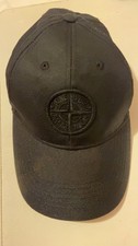 Stone Island Black Baseball Cap Size Large