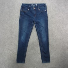 Seven7 Jeans Skinny Womens 14 Blue Stretch Denim Mid Rise Classic Fit