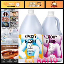 2 Gallon Clear Epoxy Resin Kit - High Gloss, ...