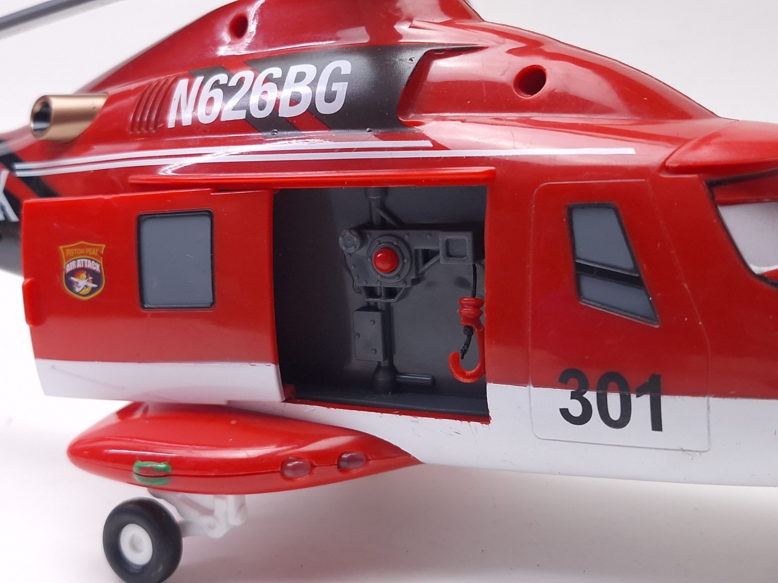 Disney Pixar Planes Large Piston Peak Red 15" Ranger Helicopter Fire Rescue