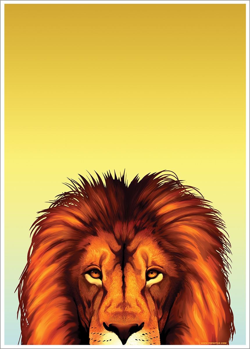 Inquisitive Creatures Lion Mini Poster