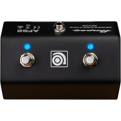 Ampeg AFS2 Footswitch Guitar Amplifier Footswitch 2Button Metal Latching TRS