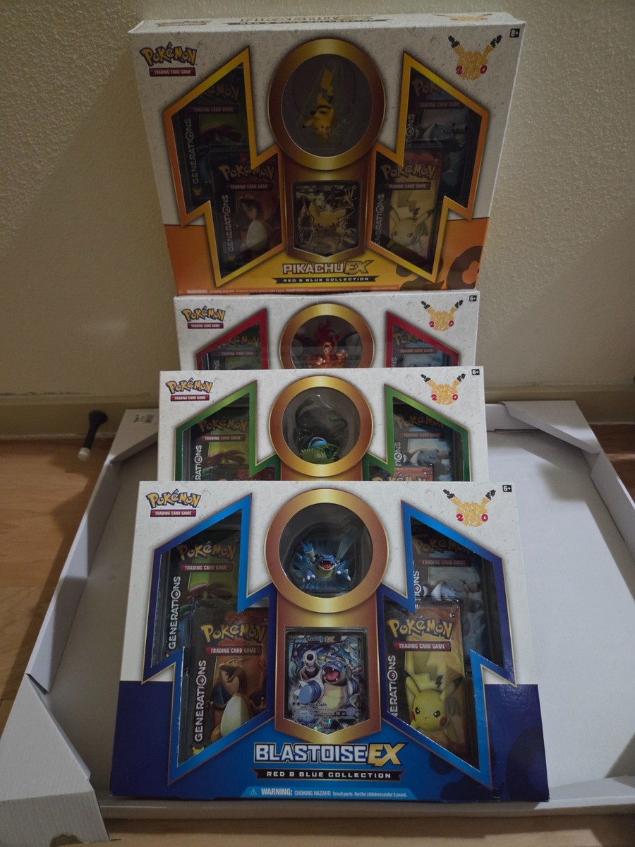 Pokémon 20th Anniversary Red & Blue Collection Boxes Complete Set