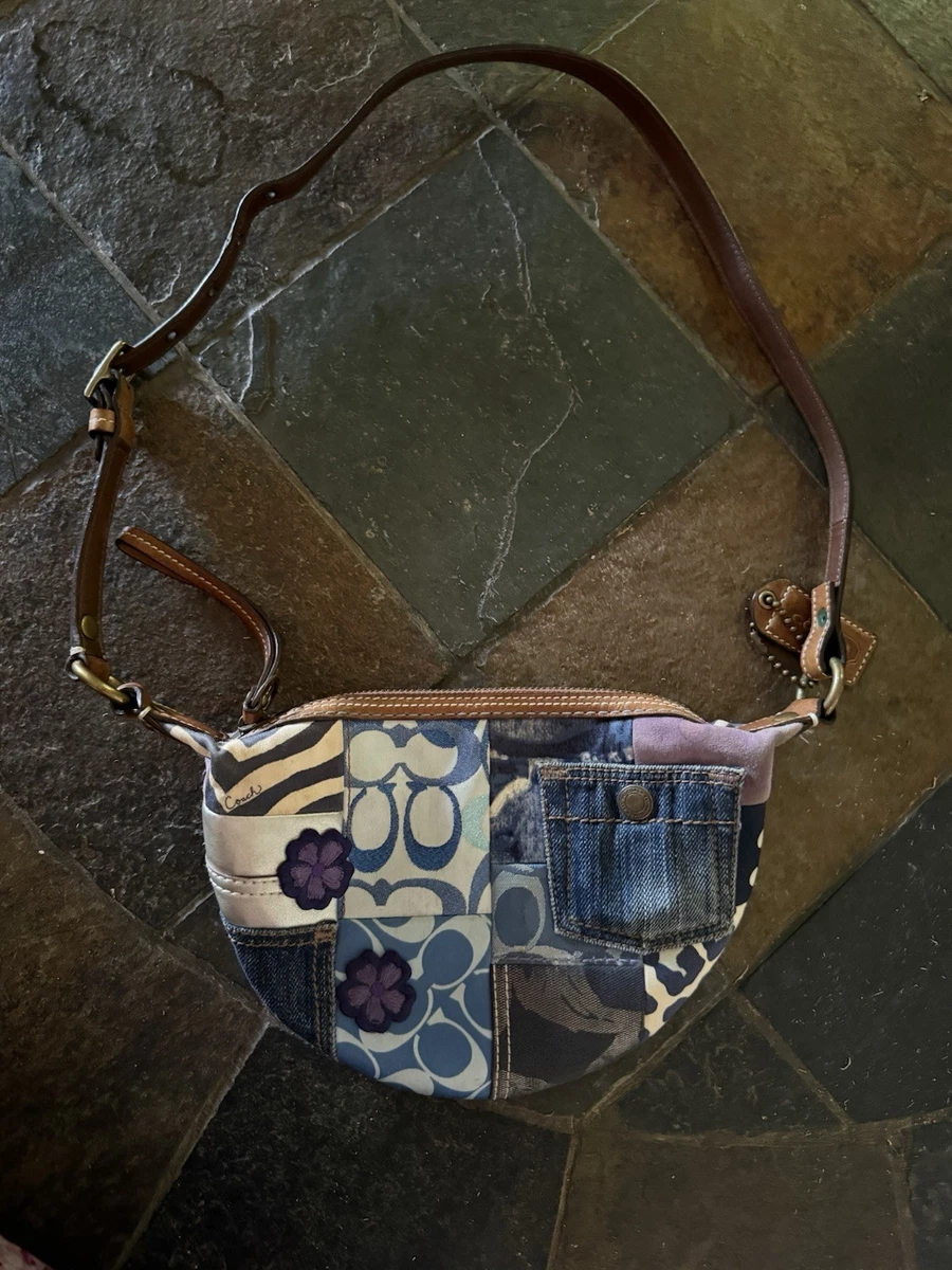 Coach Patchwork Denim Exterior Small Bags & Handbags for Women for