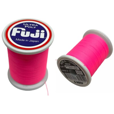FUJI NCP ULTRA POLY FISHING ROD WHIPPING THREAD A GRADE NEON PINK NEW TWO  PACK UK