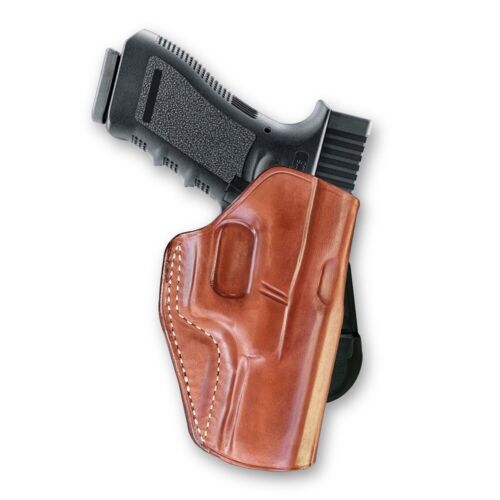 Leather OWB Paddle Holster with Open Top Custom Fit Glock 20 Right Hand #5015#
