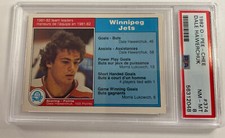 1982-83 O-PEE-CHEE Hockey #374 DALE HAWERCHUK ROOKIE TEAM LEADER GRADED PSA 8 MT