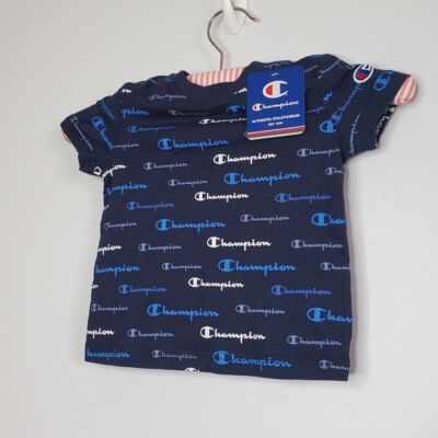 NWT Chamption 2T Kids Toddler Short Sleeve T Shirt Navy Blue