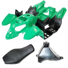 Kit de protectores de guardabarros de carenado de plástico VERDE asiento tanque de combustible 125cc quad moto todoterreno ATV