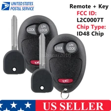 2 For 2004 2005 2006 2007 2008 Chevrolet Colorado Remote Control Key Fob + Key