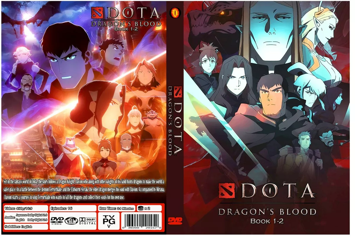 Dota Dragon's Blood Anime Serie Book 1-2 Episodes 16 Dual Audio  English/Japanese