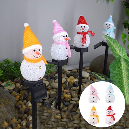 Christmas Solar Light For 4 Colors Outdoor decorative Lights Lamp Warm White - Foto 8 di 12