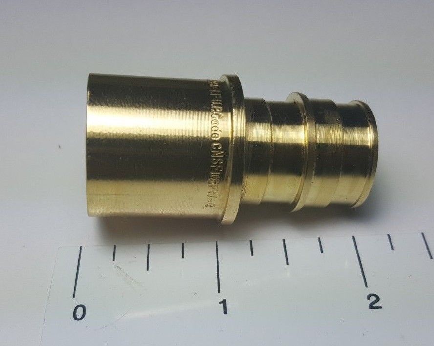 Raccordi Idraulici Efield Ottone Adattatori Pex-a In Ottone 1/2x1 - Foto 3