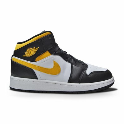 Kids Nike Jordan 1 Mid (PS) - 640734 177 - White Pollen Black | eBay
