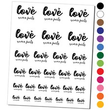 Love Never Fails Inspirational Bible Verse Temporary Tattoo Water Resistant Set