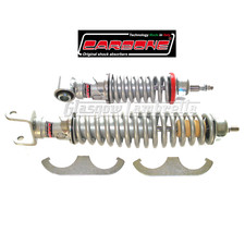 CARBONE Vespa Small Frame SILVER SPORT / ADJUSTABLE SHOCK ABSORBER SET F+R