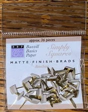 BBP Bazzill Basic Paper DESIGNER Brads SimplySquares Monochromatic Raisin Purpl