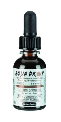 (396,67 /1l) Aqua Drop Umbra gebrannt Schmincke Aquarell 30ml 24660034 Airbrush