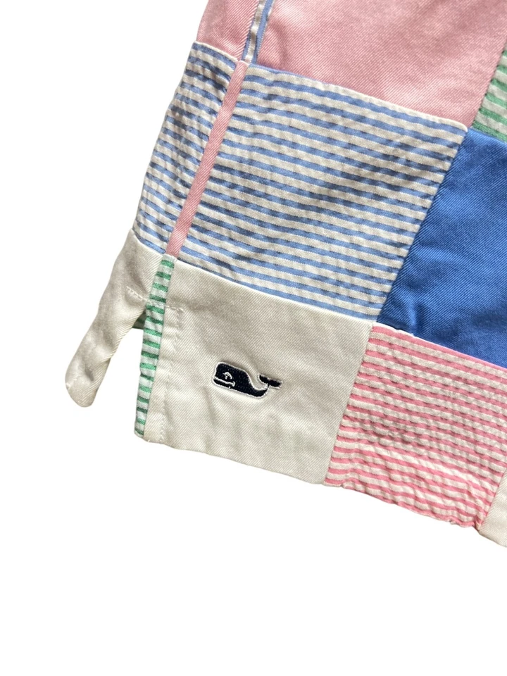 Vineyard Vines Margo Seersucker Patchwork Coastal Skirt - Image 3 of 4