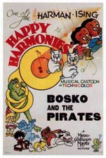 Bosko And The Pirates poster 1937 Old Movie Photo