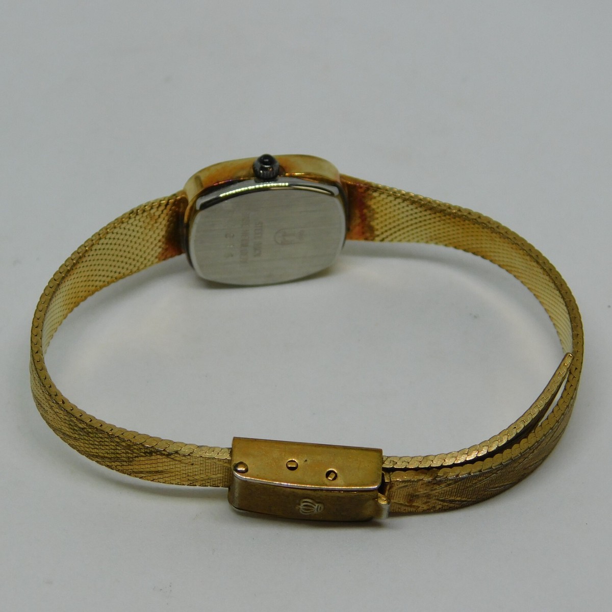 Vintage Jules Jurgensen Quartz Watch Womens New Battery Two-Tone 15mm 4831 Vintage Jules Jurgensen Diamonds Gold Plated Stainless Steel  main image 3