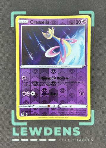 Cresselia - 074/196 - Reverse Holo - Holo Rare - SWSH Lost Origin ...