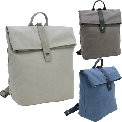 JeJo Damen Anti-Diebstahl Rucksack 15 Liter Canvas Daypack mit Tablet Fach Büro