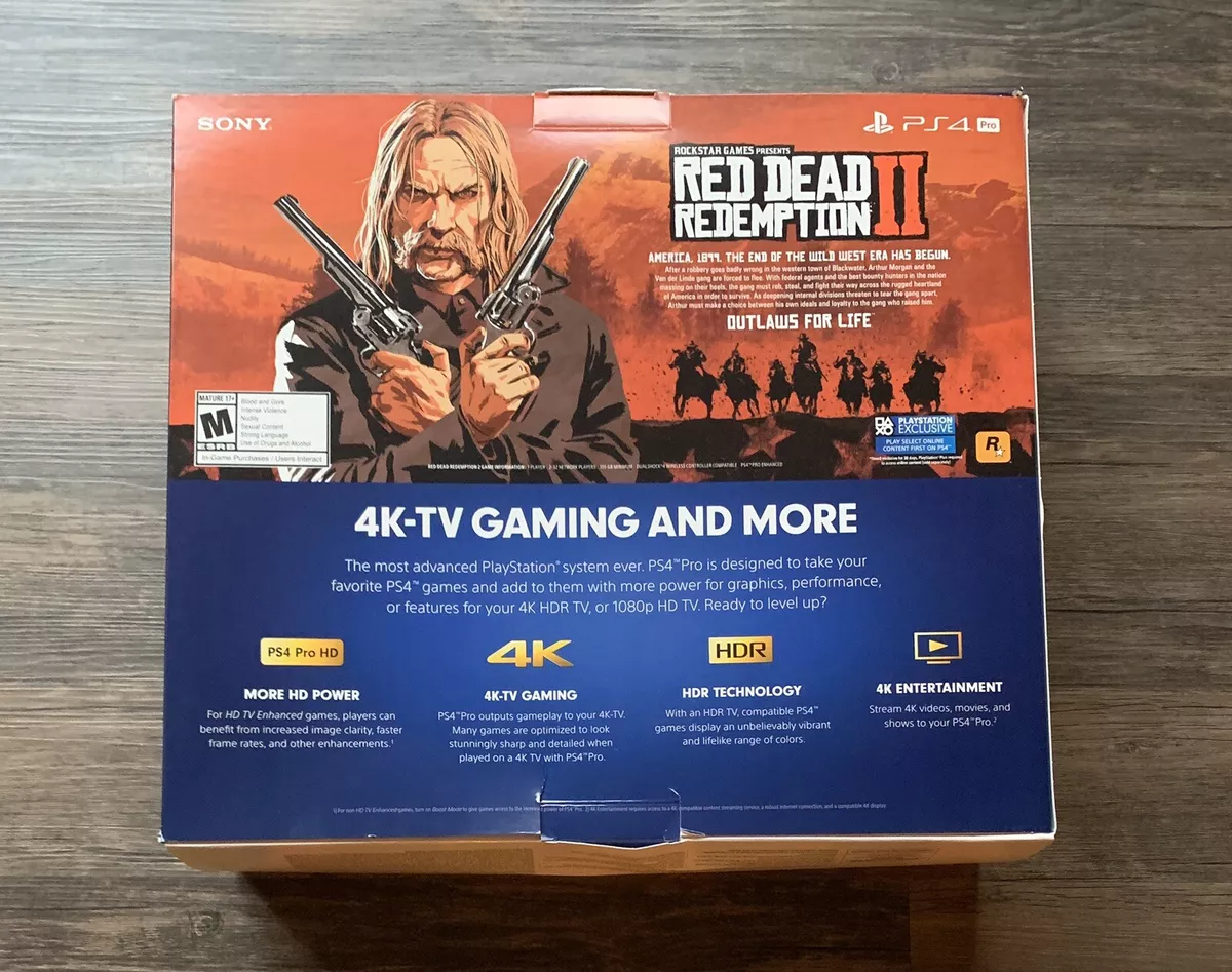 Centrum beslutte facet SHIPS SAME DAY Box Only Ps4 Pro Red Dead Redemption 2 For Display Gamestop  Rare | eBay