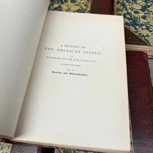 History of the American People, in Five Volumes, Woodrow Wilson, Harper Brothers - Picture 7 of 10