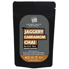 The Tea Trove Jaggery Organic Cardamom Tea 100 gm Free Shipping World Wide