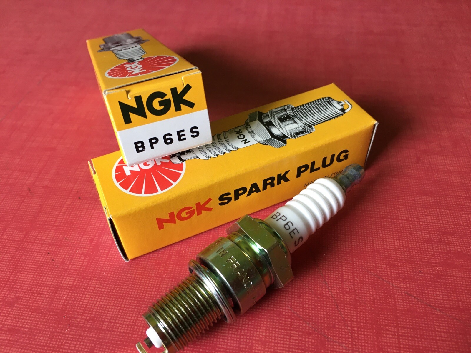 Motorcycle Ignition Spark Plug Set Of 2 NGK BP6ES Spark Plugs