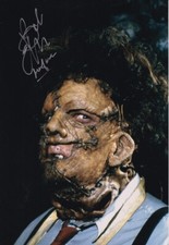 BOB ELMORE signed Autogramm 20x30cm TEXAS CHAINSAW in Person autograph COA