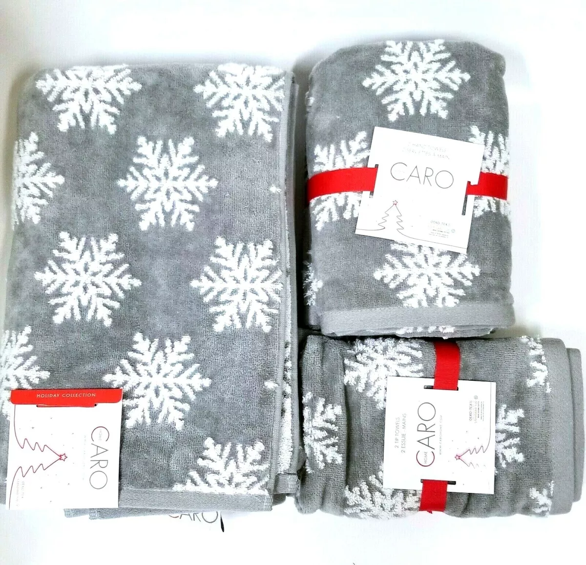 Gray and white hand towels outlet