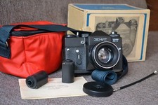 SLR Camera Zenit ET Lens Helios 44-2 2/58 Instruction USSR MMZ plant