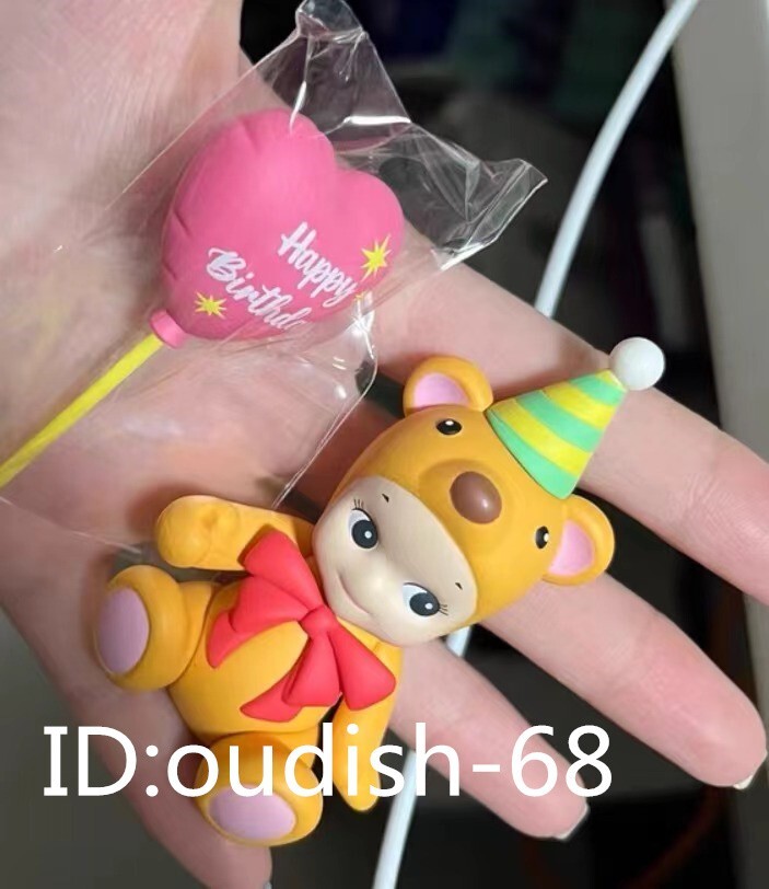 Orange Bear - Authentic Sonny Angel Happy Birthday Mini Figure