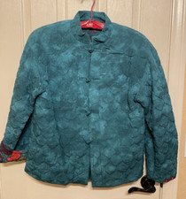 VTG Carole Little Petites 3 Piece Jacket Tunic, Shirt Skirt Set Sz 4 Teal