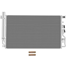 A/C Condenser for 2010-2015 Chevrolet Equinox GMC Terrain Silver Block Fitting