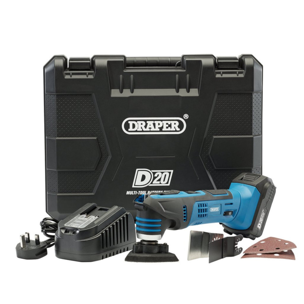 Oscillating Multi-Tool 20V D20 with 2.0Ah Battery & Charger Draper 00595