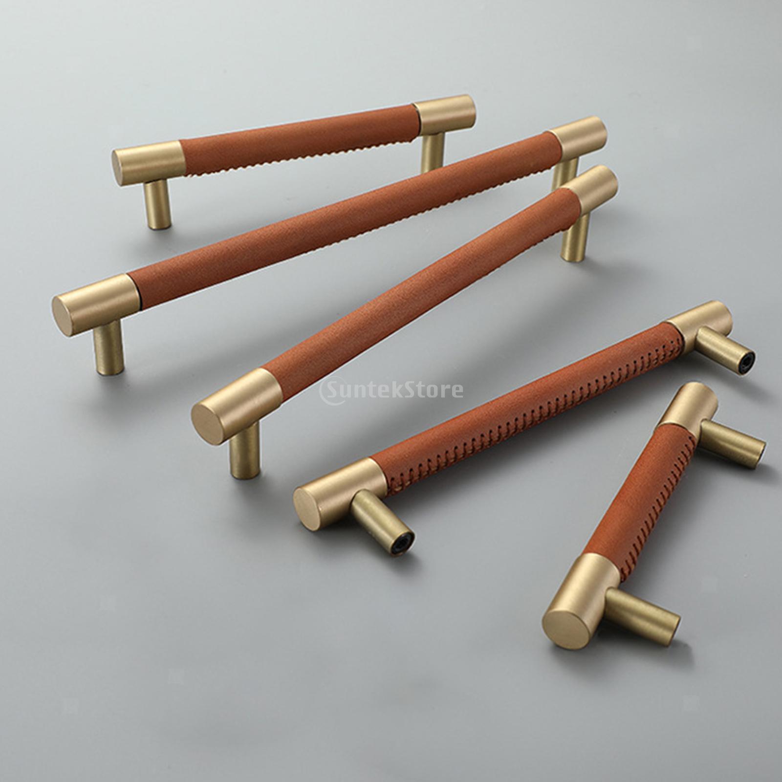 Kitchen Handles Brass Cupboard Modern TBar Door Handle Gold eBay