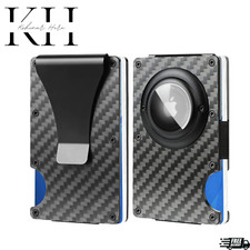 Tactical Wallet Money Clip RFID Blocking ID Card Holder Men Gift Idea AirTag