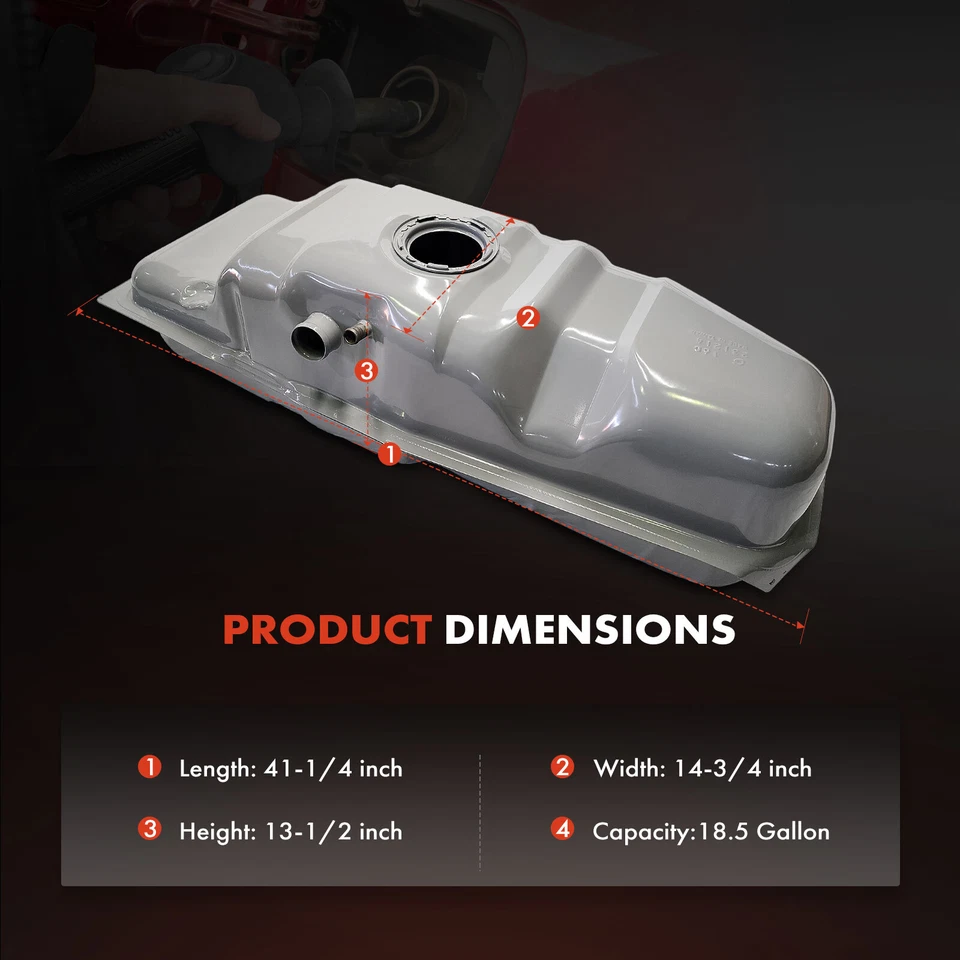 Tanque de combustível de 18,5 galões para Chevy S10 GMC Sonoma 1997-2002 Isuzu Hombre 1996-2000 - Imagem 4 de 4