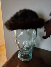 Betmar New York Paris - Dark Mink Cloche Cap Hat - Beautiful Condition
