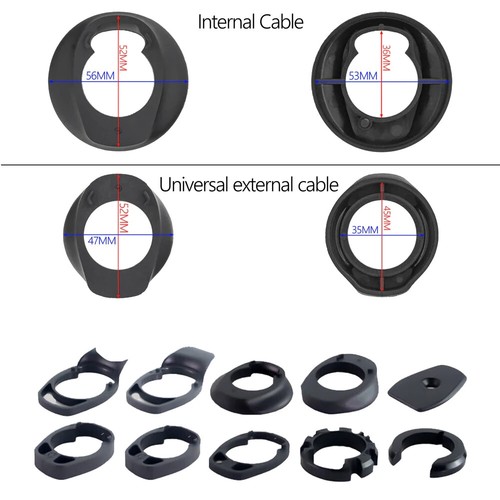 Carbon Integrated Handlebar for Road Bike Black Matte 28.6mm with Spacers Parts - Picture 3 of 43