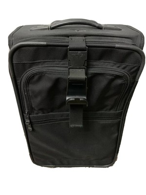 black rolling suitcase