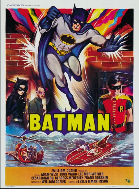 Batman Adam West 1966 cult serial movie poster print #25