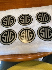 LOT DE (6) DÉCALCOMANIES SIG SAUER de 4 pouces