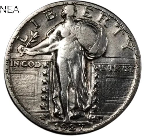 1927 Standing Liberty Quarter ~ Borderline Uncirculated (AU++) ~ 90% Silver