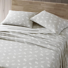 - Full Sheets, Cotton Flannel Bedding Set, Brushed For Extra Softness, Cozy Home