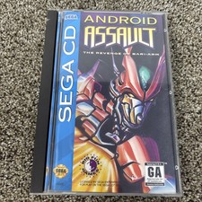Android Assault: The Revenge of Bari-Arm (Sega CD) Complete w/ REG, SUPER Mint!